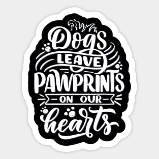 Dog Lovers Quotes Gift 002 White Sticker